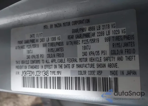 2018 Mazda Cx-5 Grand Touring z USA, uszkodzony, nr VIN JM3KFBDMXJ0311346